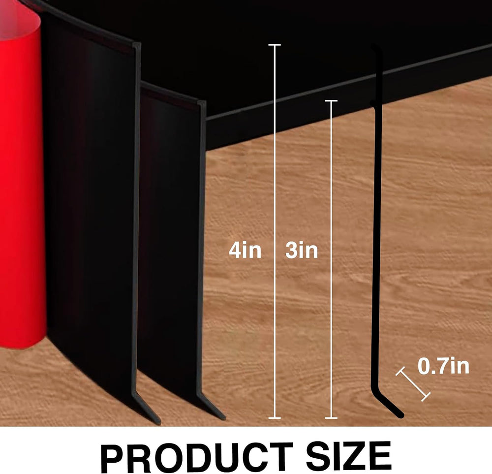 Black Wall Molding Trim 4 Inch x 20 Feet, Wall Base Baseboard Molding Trim Fl...