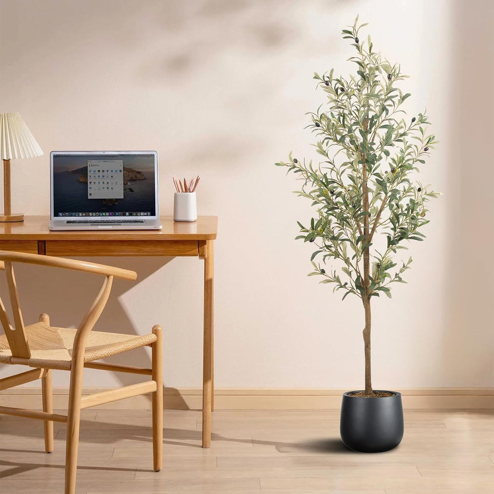 Artificial Fake Olive Tree 5FT 1Pack Faux Olive Tree for Home Decor