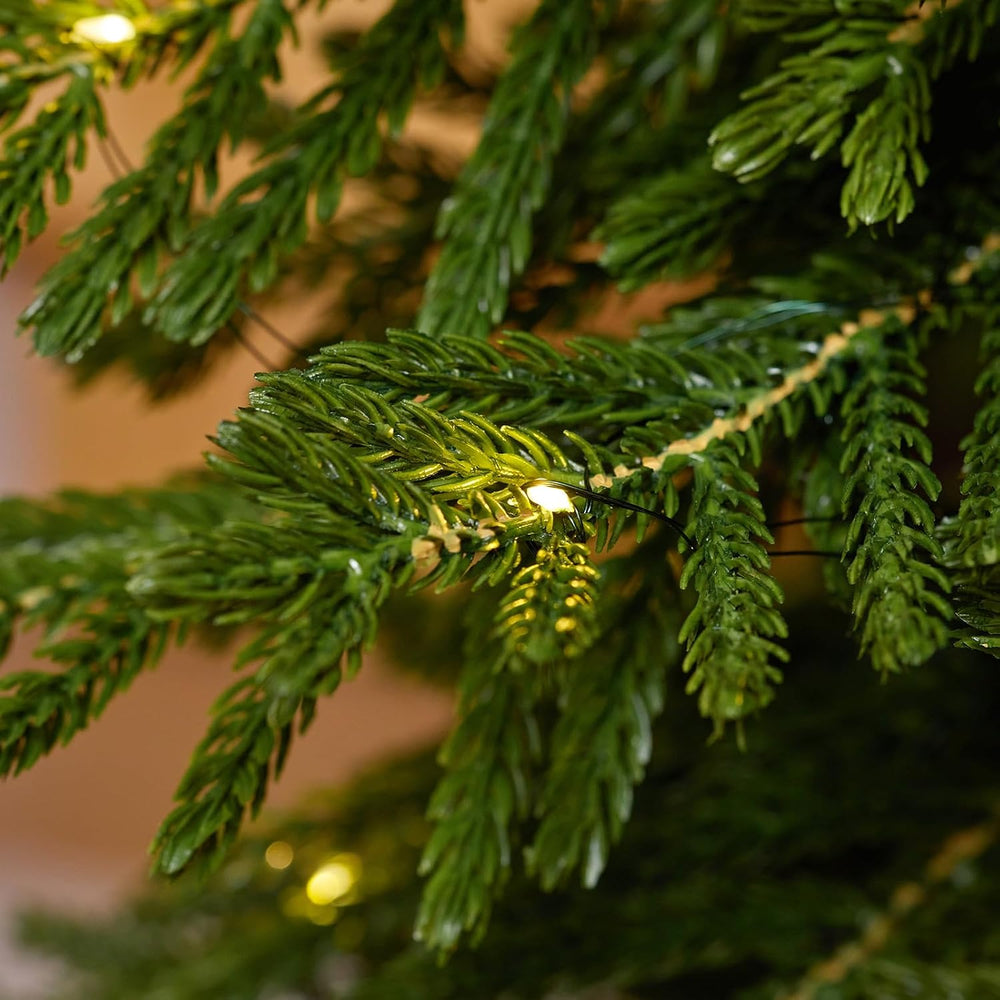 6Ft Pre-Lit Skinny Christmas Tree, Slim Pencil Xmas Tree
