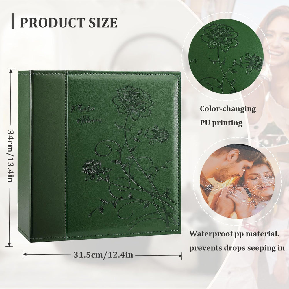 Artmag Photo Album 4x6 1000 Photos, Large Capacity Wedding Family Leather Cov...