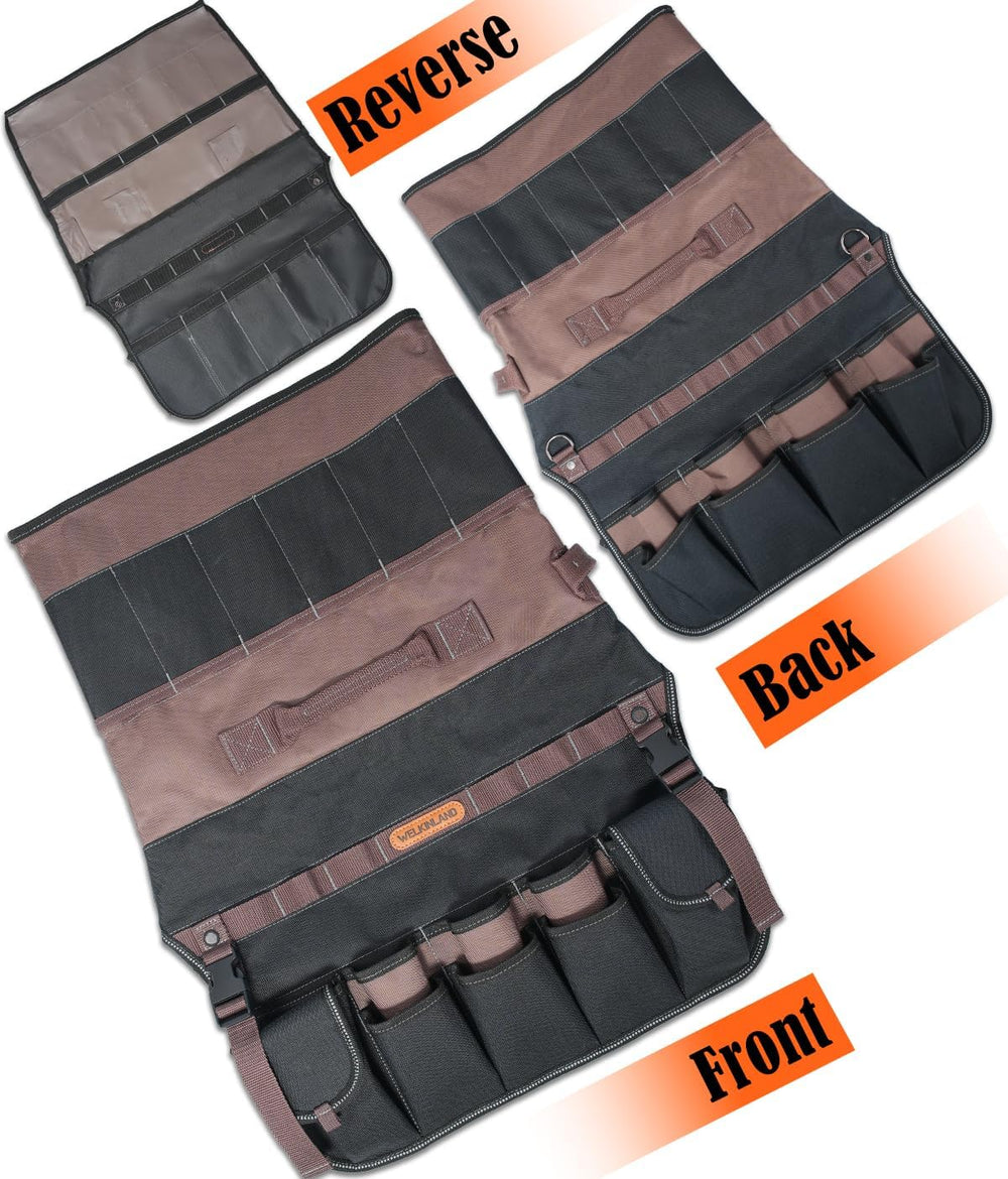 WELKINLAND 47-Pocket 5 Gallon Bucket Organizer, Grid-Ripstop Tool Bucket
