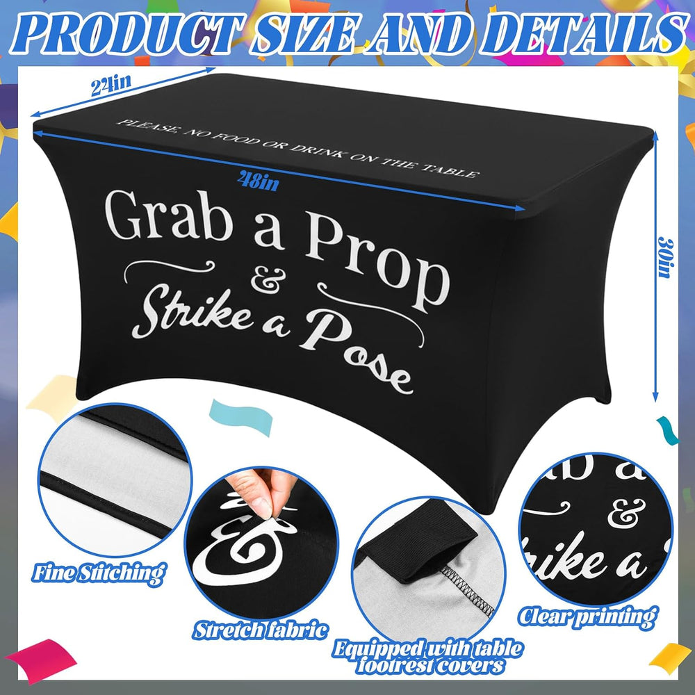 Gilprop Photo Booth Props Tablecloth Spandex Table Cover, Classic, 4ft