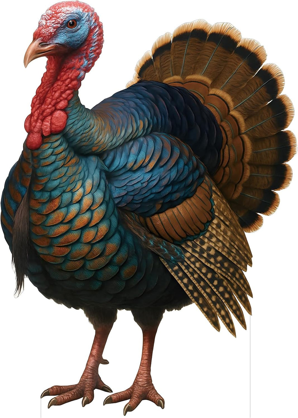Turkey 6FT Life Size Cardboard Cutout, 1PC, for Birthday Party
