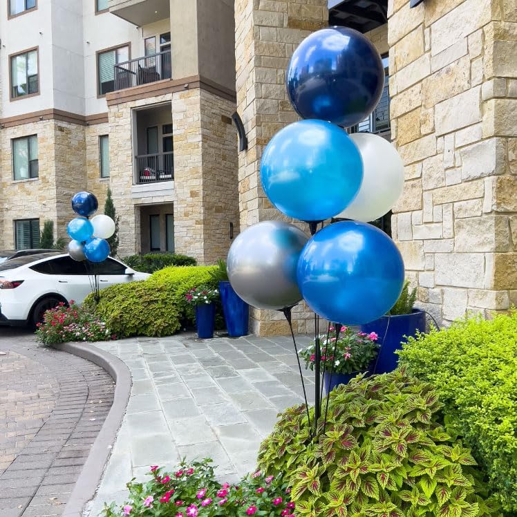 Reusable Outdoor Balloon Clusters - Helium Free, All-Weather, Durable, Plasti...