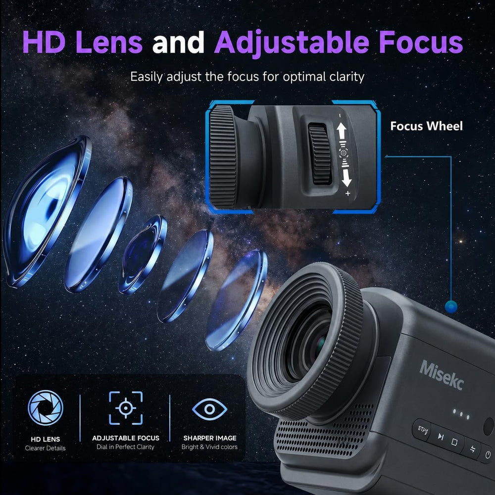 3D Galaxy Projector,HD Star Ocean Planetarium Night Light for Bedroom Decor