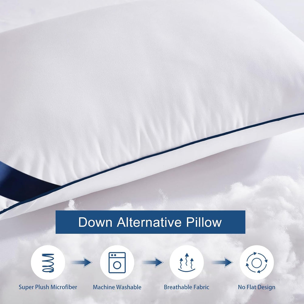 Meoflaw Bed Pillows Standard Size Set of 4, Luxury Hotel Pillows