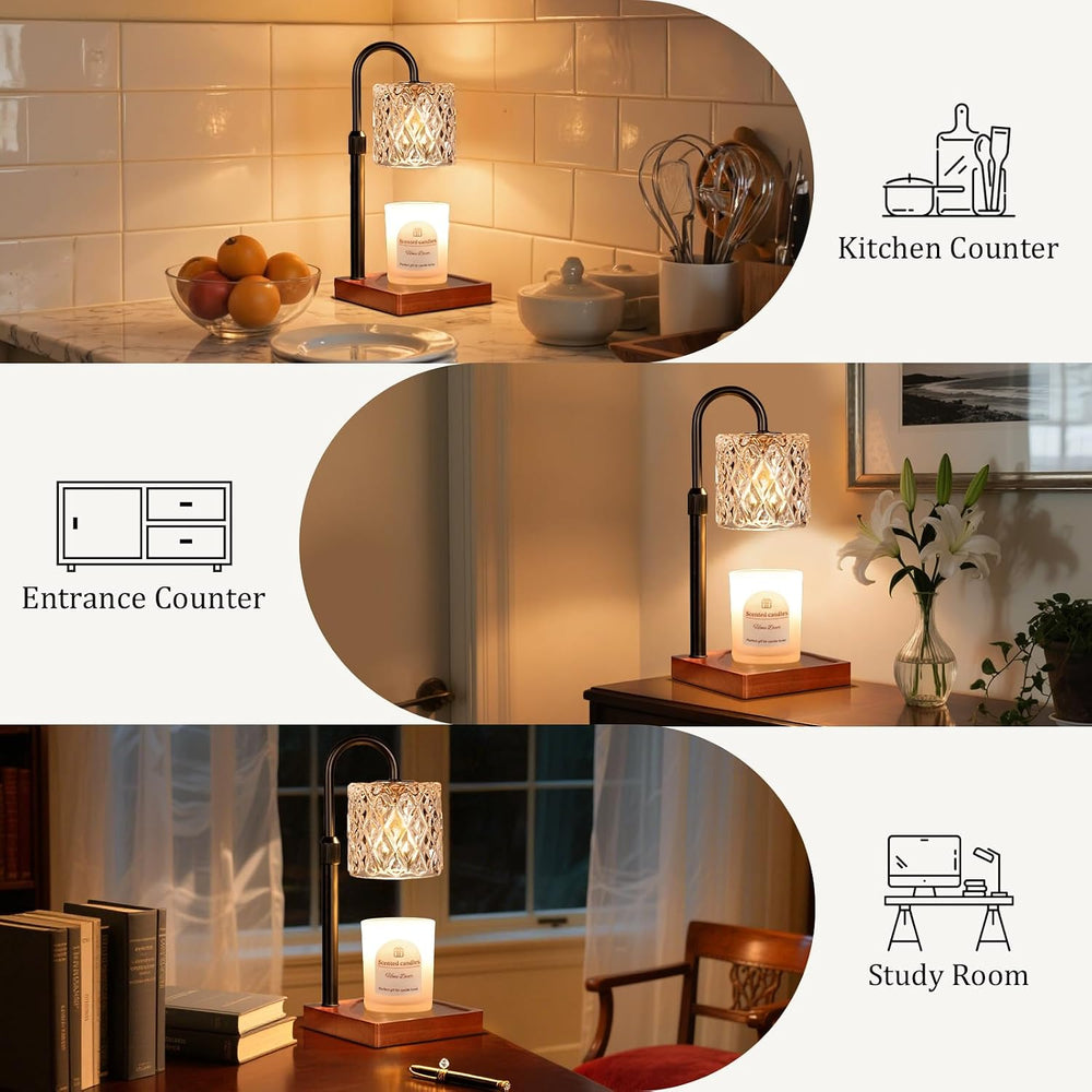 Candle Warmer Lamp with Timer,Wax Melt Warmer Housewarming Gifts for Women