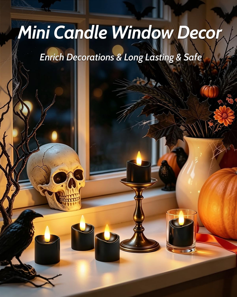 12 Pack Small Rechargeable Flameless Candles with Remote Timer