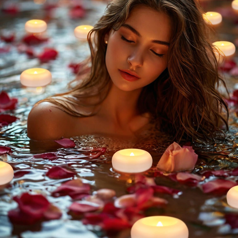 100 2-inch Floating Candles, Water Activated Flameless Tea Light