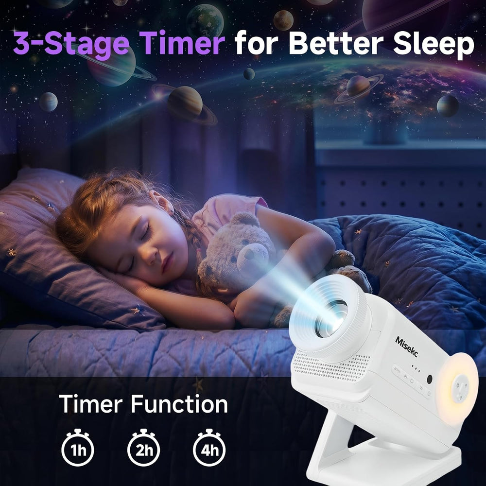 3D Galaxy Projector,HD Star Ocean Planetarium Night Light for Bedroom Decor
