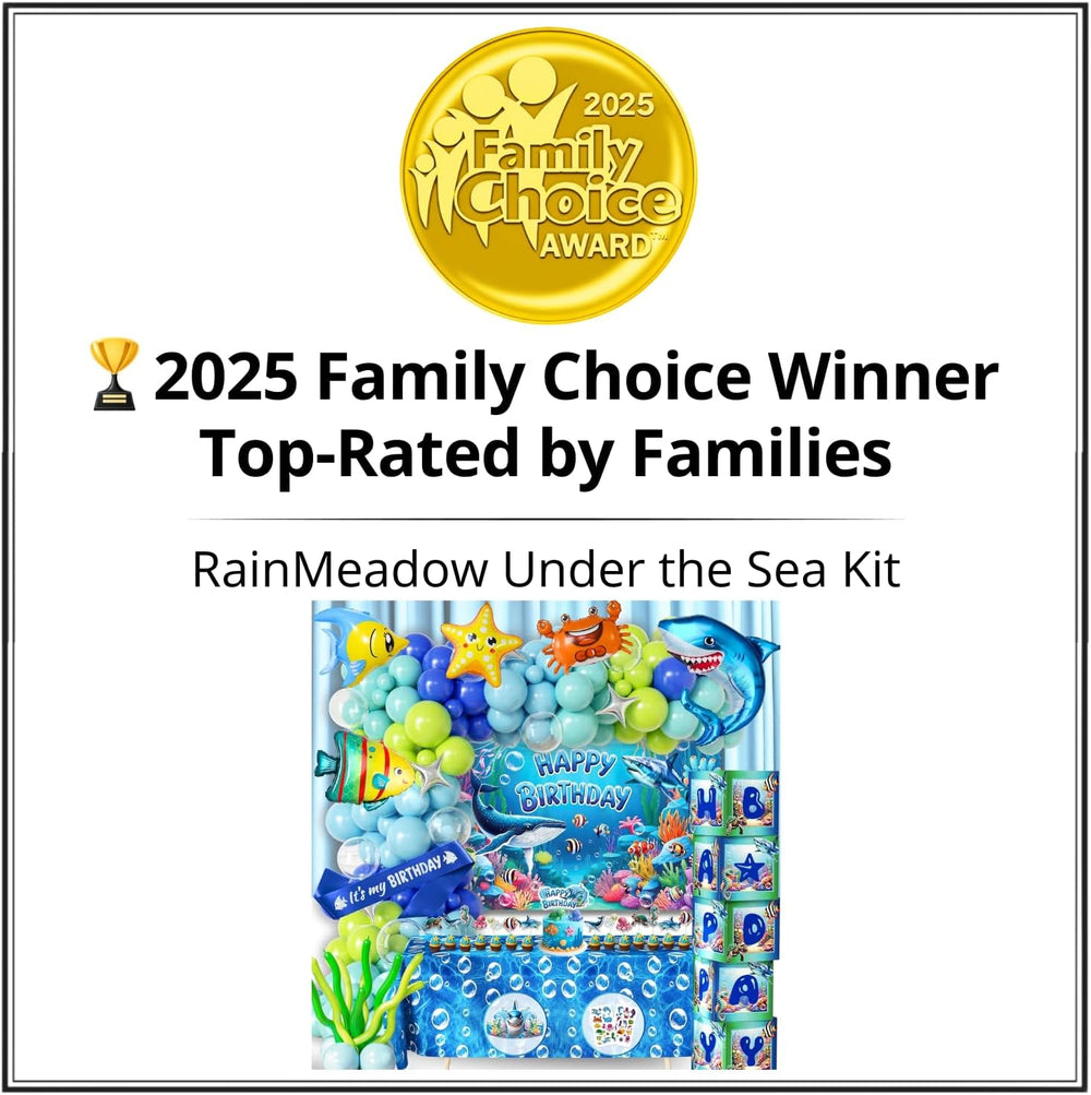 179 Pc Under the Sea Party Decorations – Ocean Birthday Balloon Arch Kit
