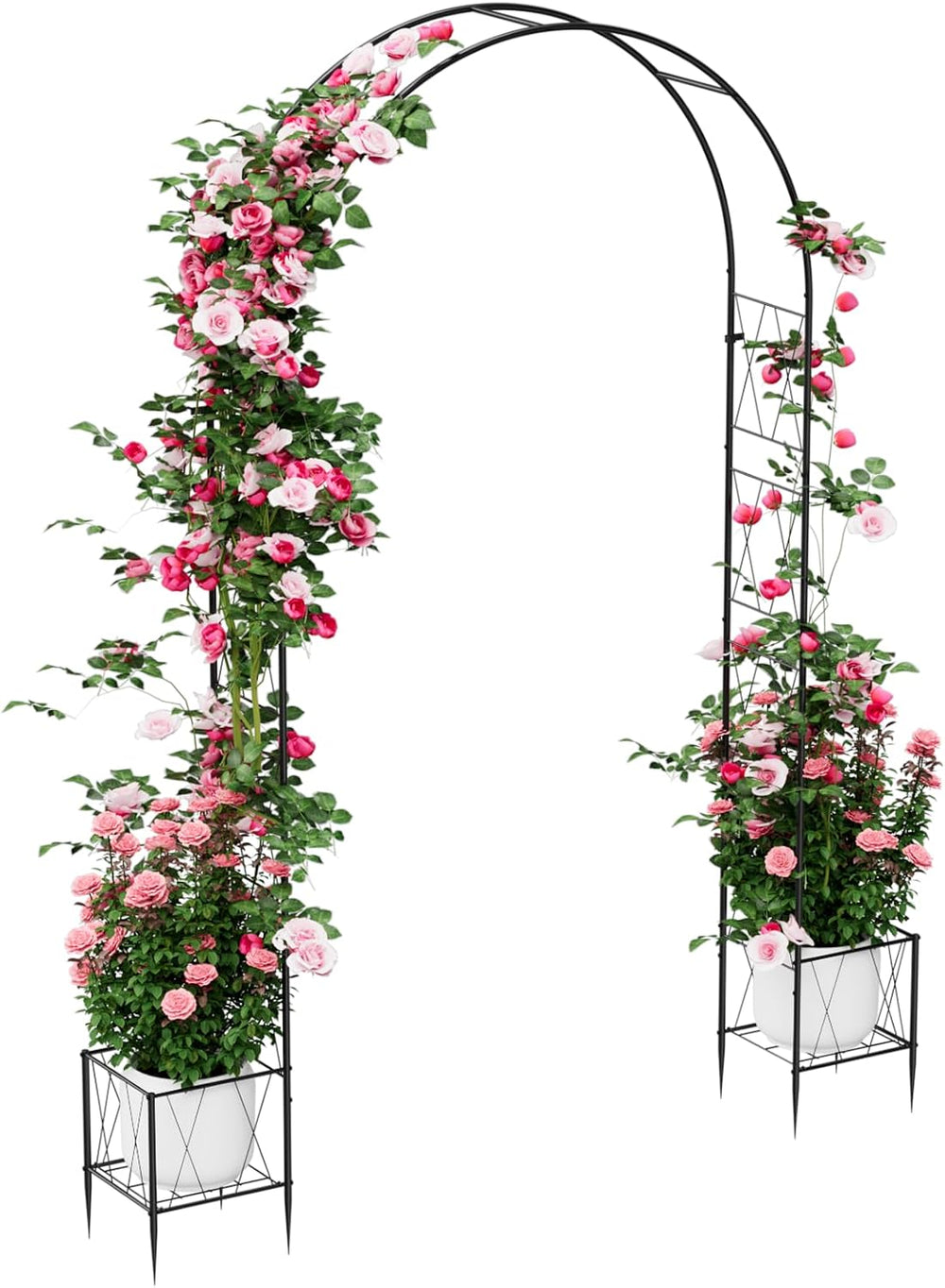 Heavy Duty Garden Arch Trellis for Climbing Plants Metal Garden Arbors