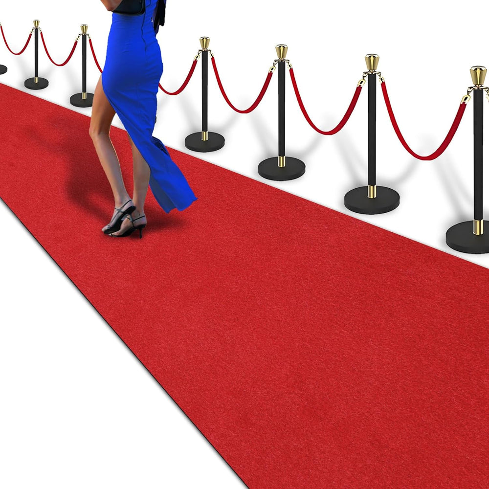 PBHEPJ 4ft x 20ft Extra Thick Red Carpet Runner for Party & Hollywood, Fe...