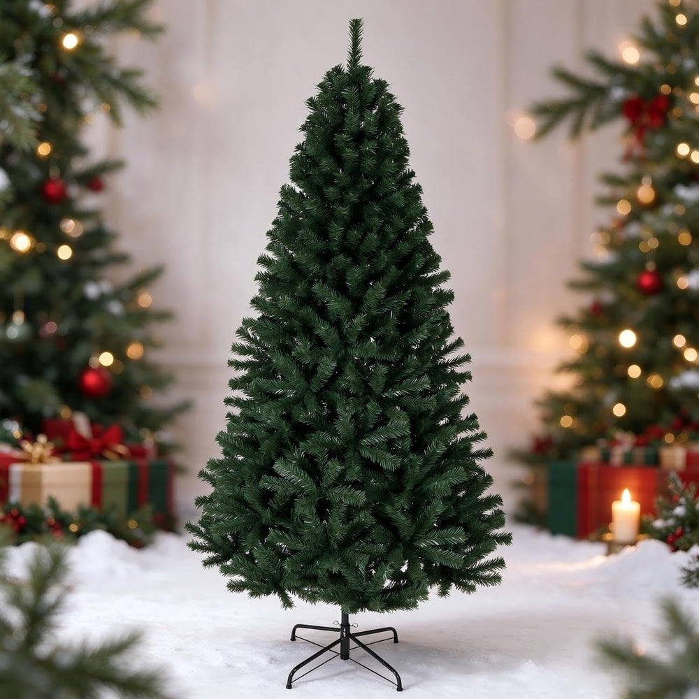 Garvee 7.5ft Premium Unlit Artificial Christmas Tree, 1346 Branch Tips