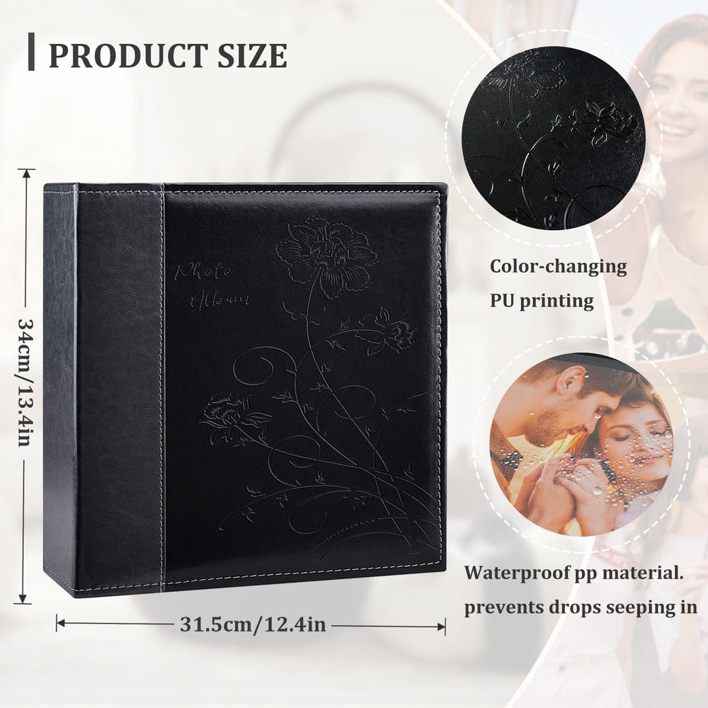 Artmag Photo Album 4x6 1000 Photos, Large Capacity Wedding Family Leather Cov...