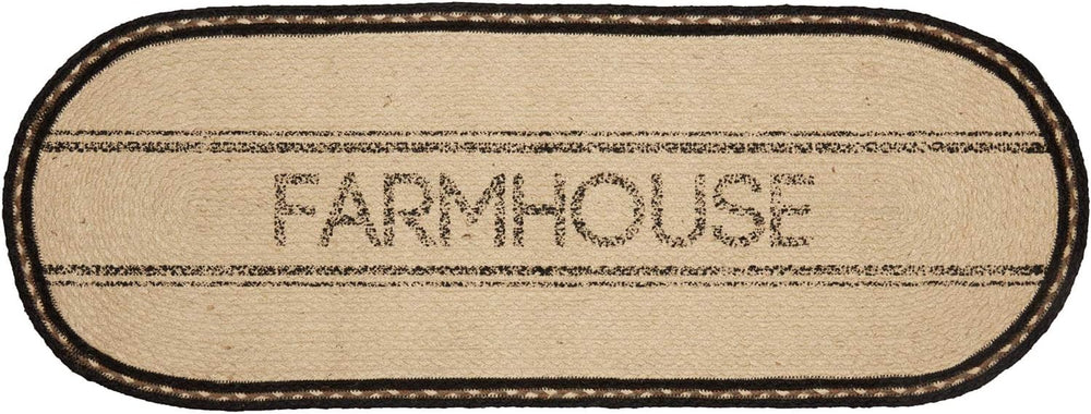 VHC Brands Tabletop & Kitchen-Sawyer Mill White Farmhouse Jute Runner, 13...