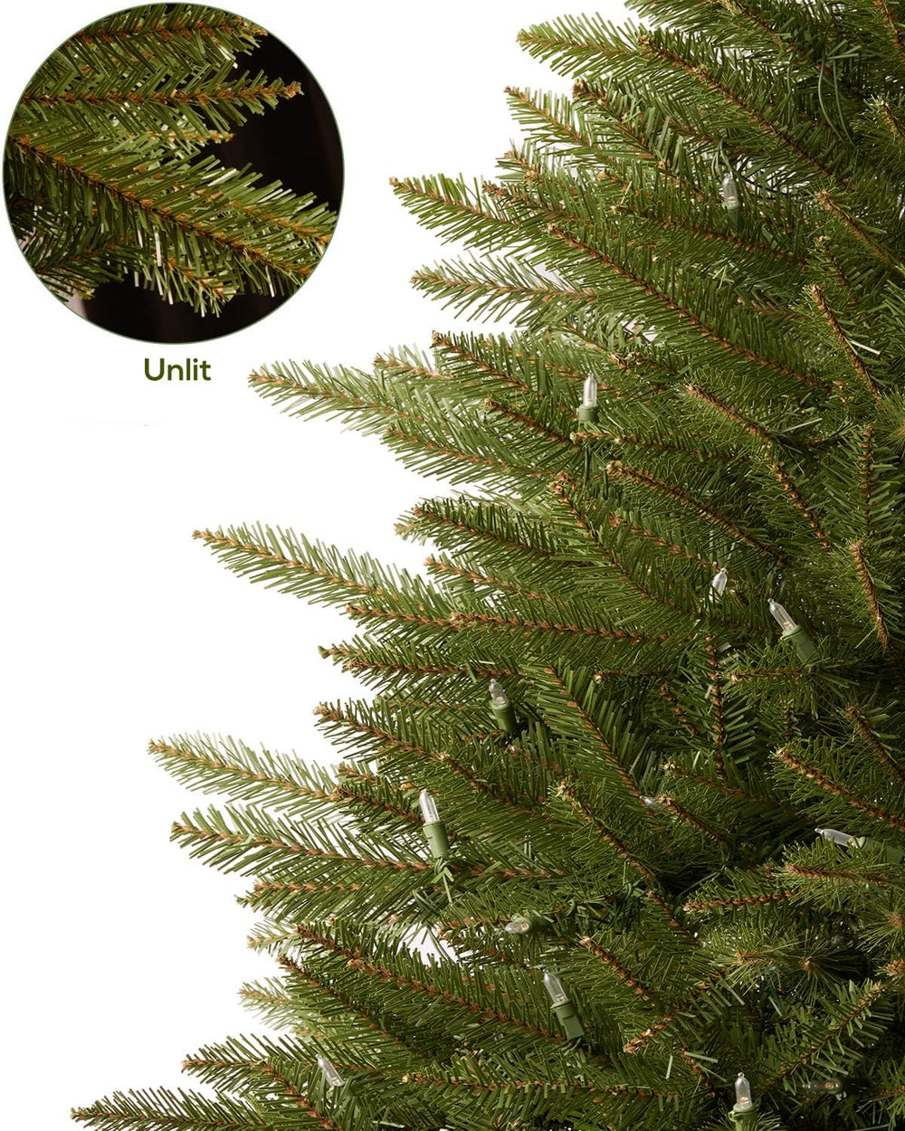 7.5FT Pre-lit Christmas Tree Premium Artificial Spruce Remote Control with 10...