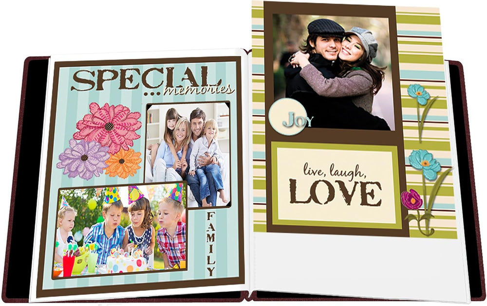 Pioneer Family Treasures Fabric Post Bound Album 12"X15" - Rich Bor...