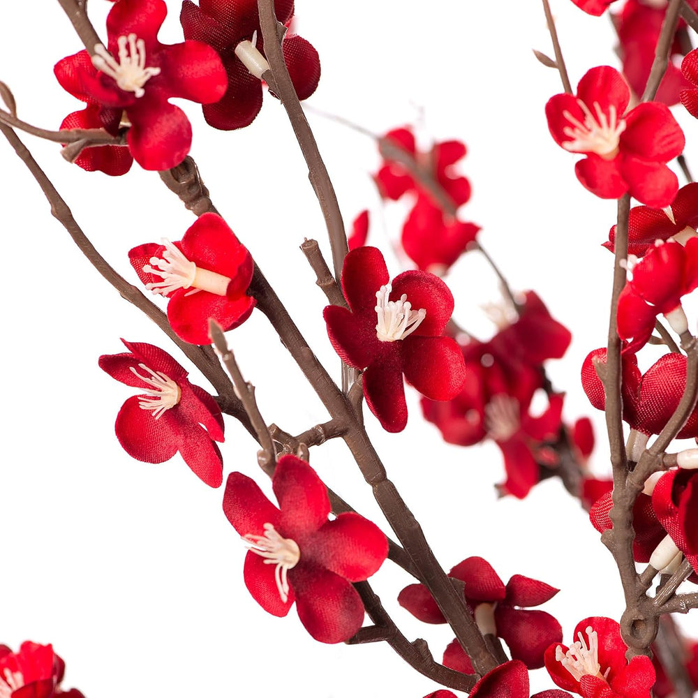 4Pcs Cherry Blossom Branches Artificial Flowers for Spring Summer Indoor Deco...