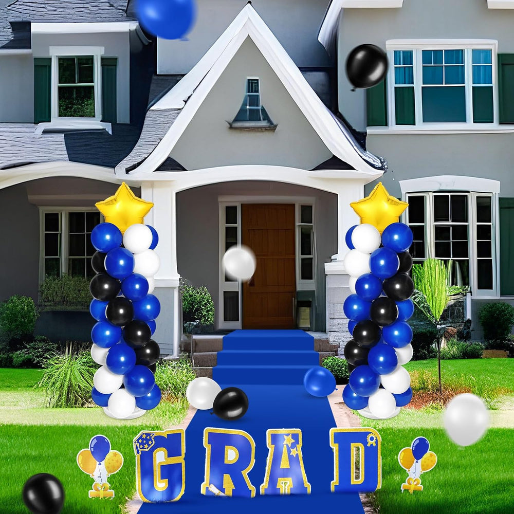 2 Sets of Balloon Column Stand Kit with 2 Star Balloons 100 Latex Balloons 2 ...