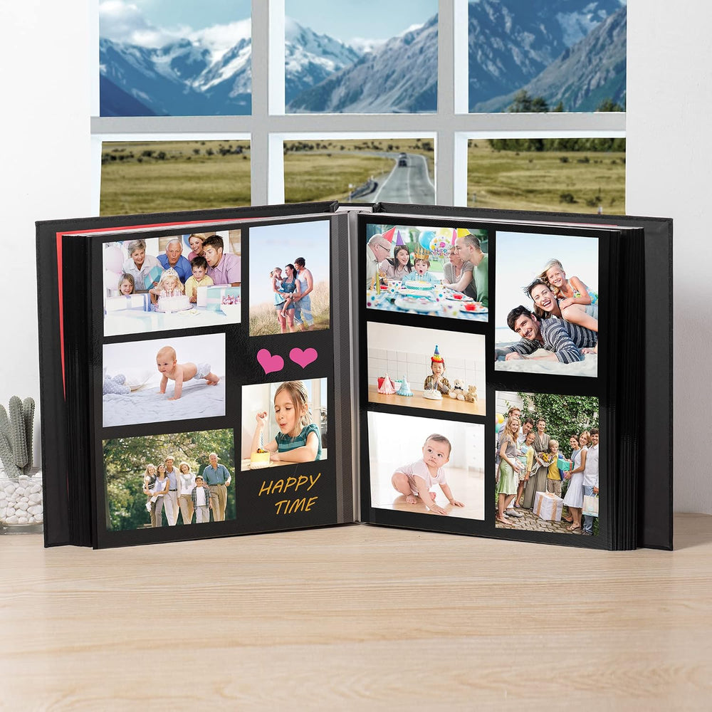 Large Photo Album Self Adhesive 4x6 5x7 3x5 8.5x11 Scrapbook Magnetic Album D...