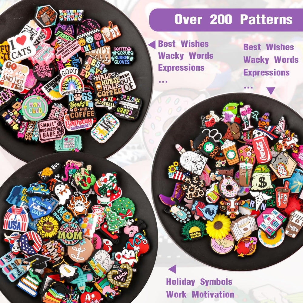 110Pcs Silicone Focal Beads for Pens, Random Cute Character Focal Beads for K...