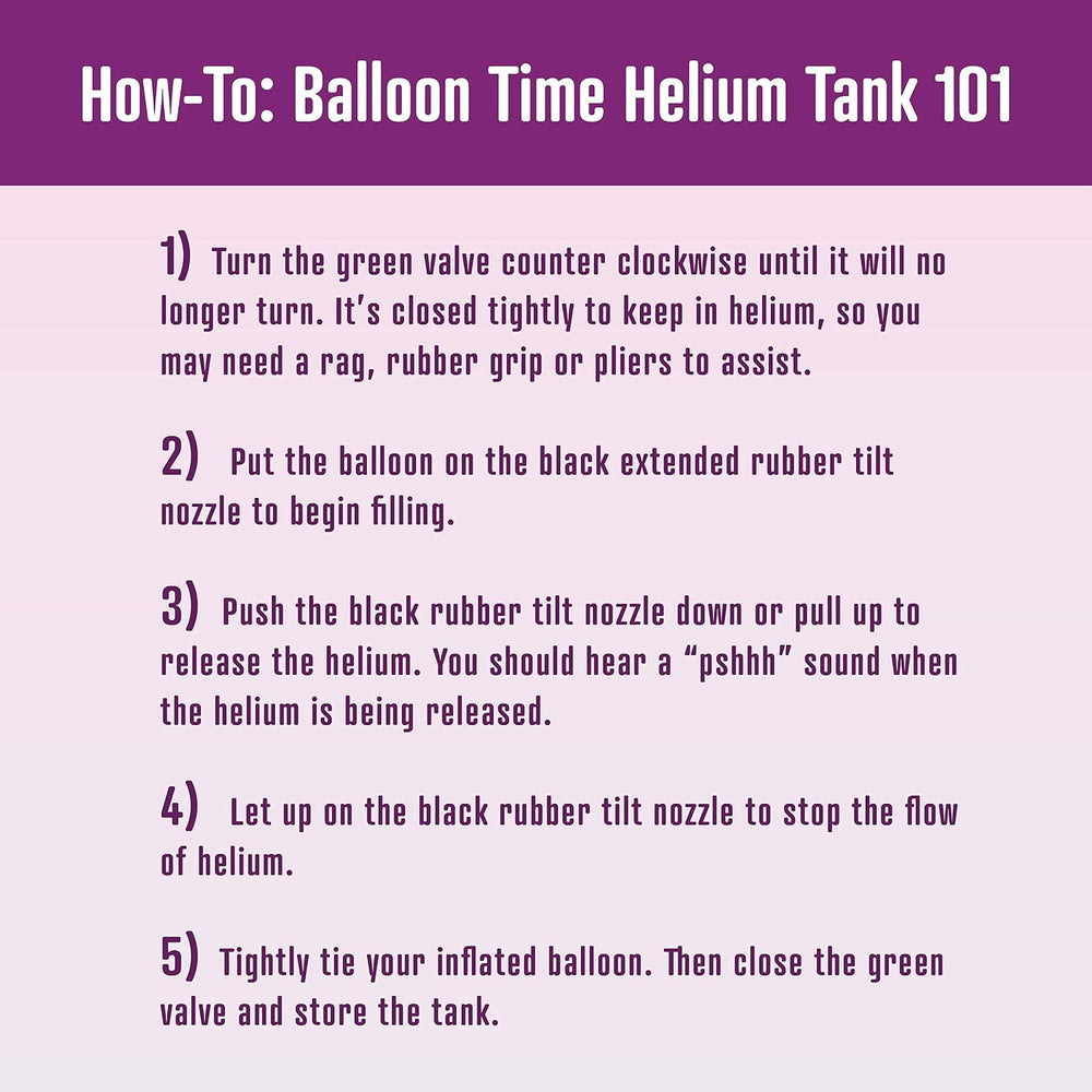 14.9 Cu Ft Helium Tank for Balloons At Home Balloon Pump Kit