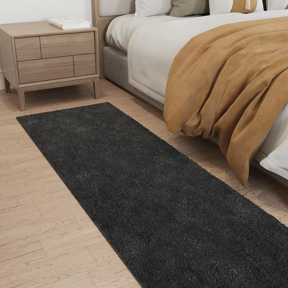 Ottomanson 2x16 Shag Runner Rug for Hallway – Non-Slip Soft Fluffy Carpet