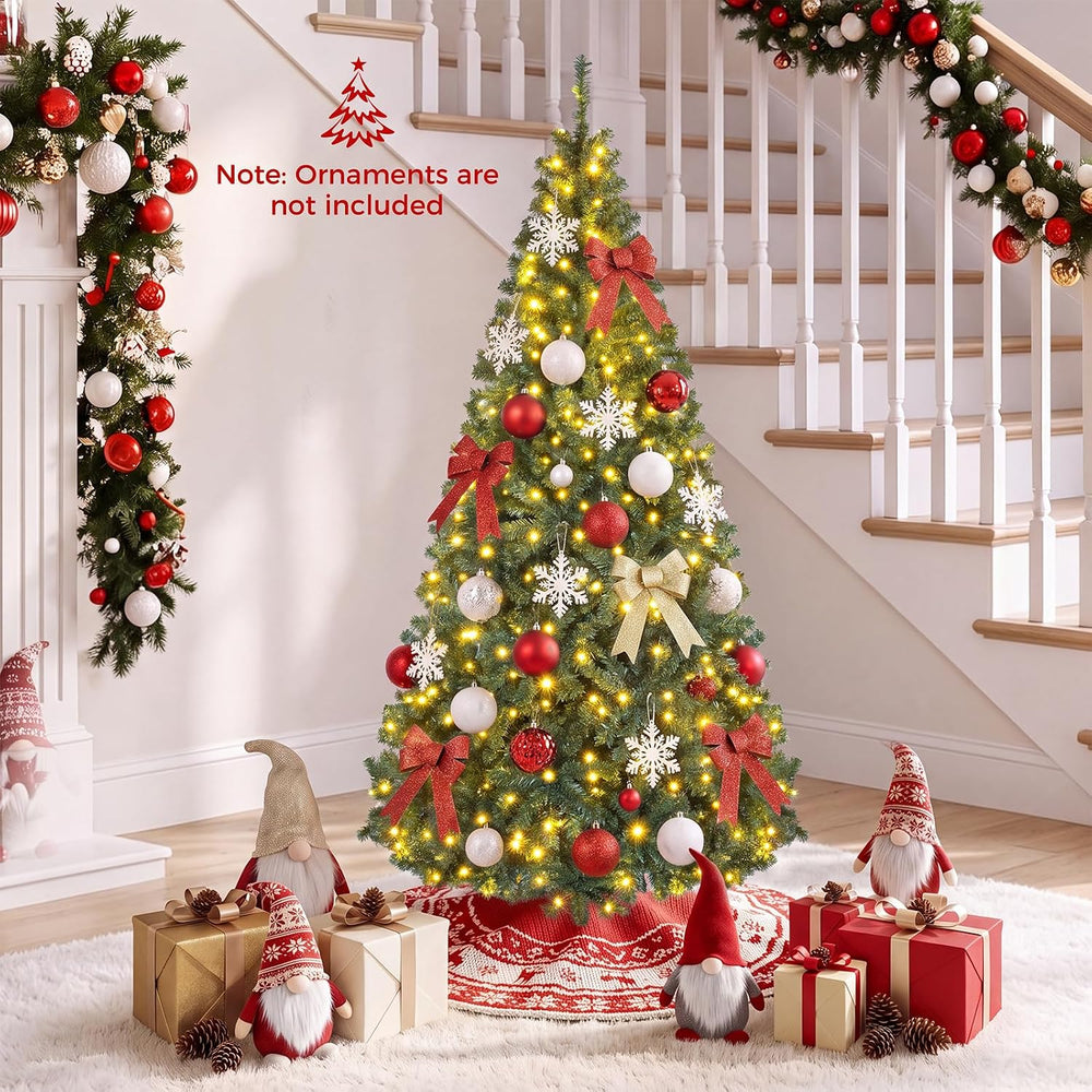 Goplus 4ft Pre-Lit Artificial Christmas Tree with 100 Lights, 11 Light-Mode
