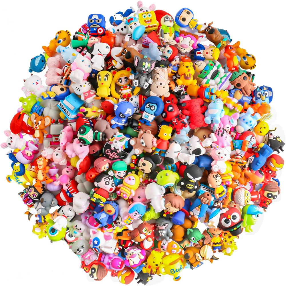 50Pcs 3D Random Silicone Focus Beads for Pen, Non-Repeat Cartoon Cute Focus B...