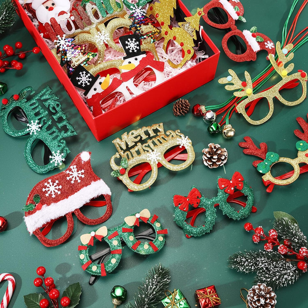 Hiboom 100 Pcs Christmas Party Favors Bulk Holiday Accessories