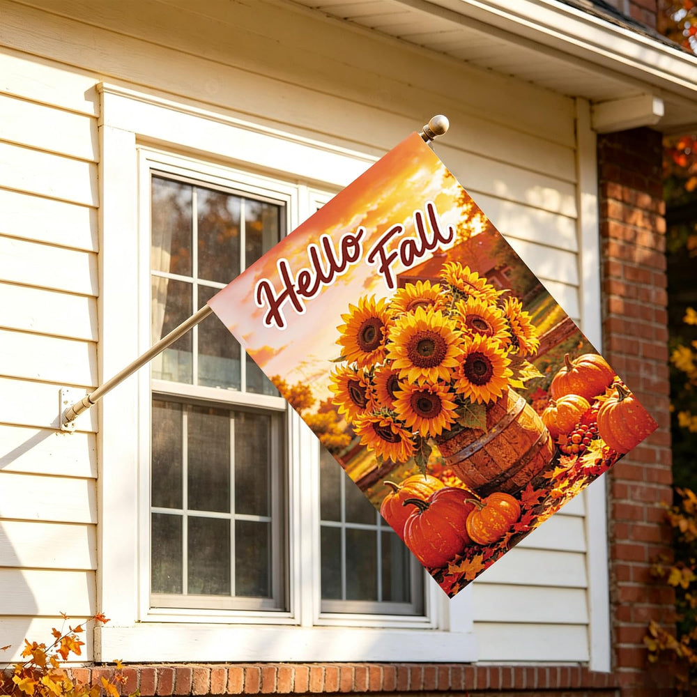 Seasonal Garden Flags Set of 12, 28×40In Double Sided Large House Flags