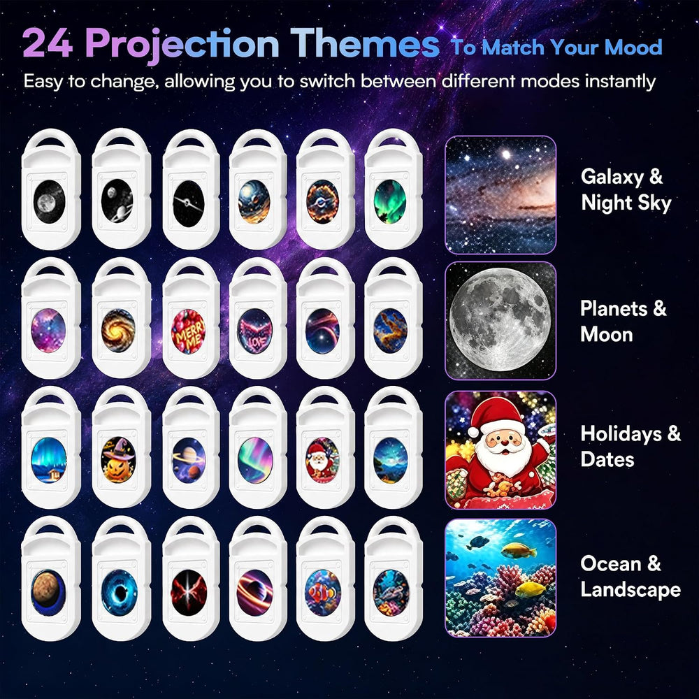 Galaxy Projector Night Light, Ocean Projector LED Lights for Bedroom