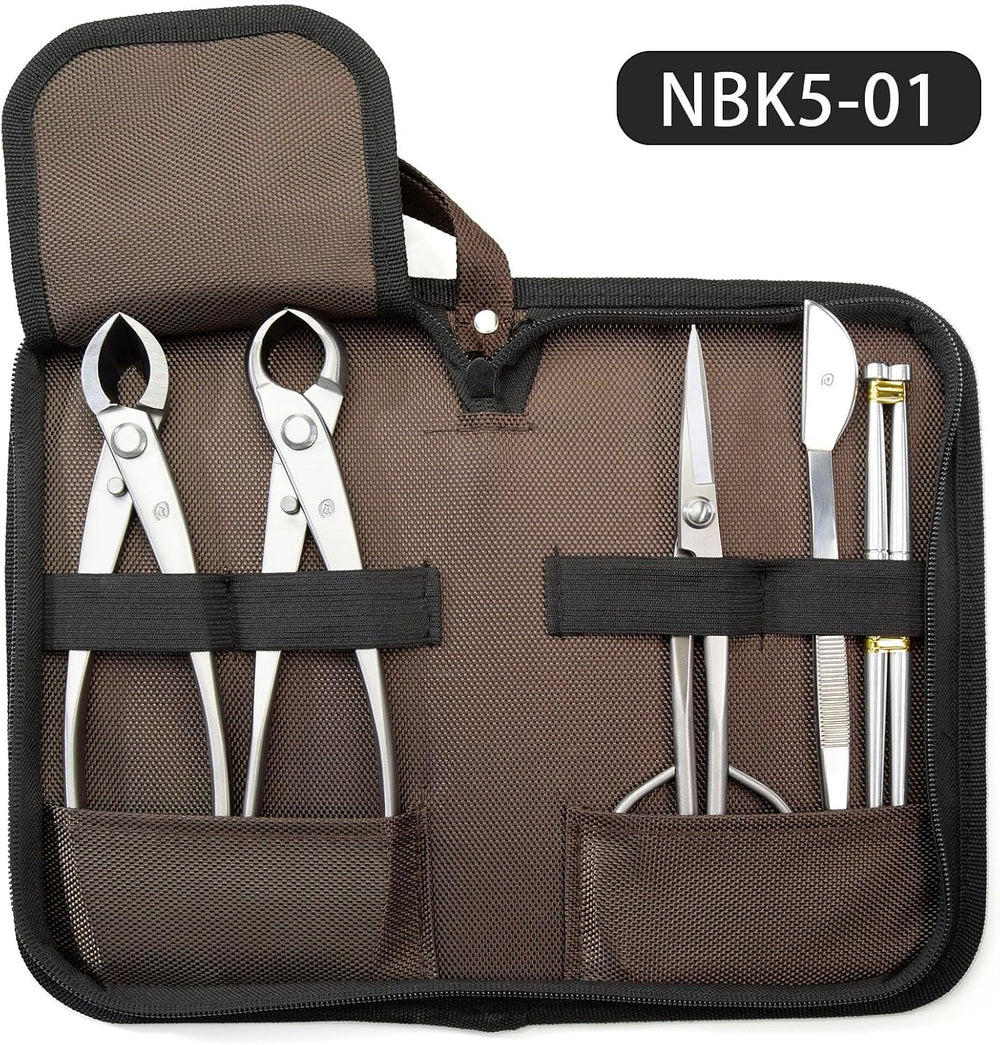 Bonsai Tools 5-Piece Alloy Steel Bonsai tool Kit In Cluding 210mm Long Handle...