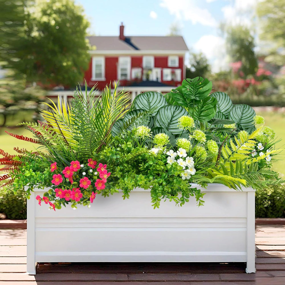 20 Pcs Artificial Plants Outdoor Fake Greenery Stems Plants