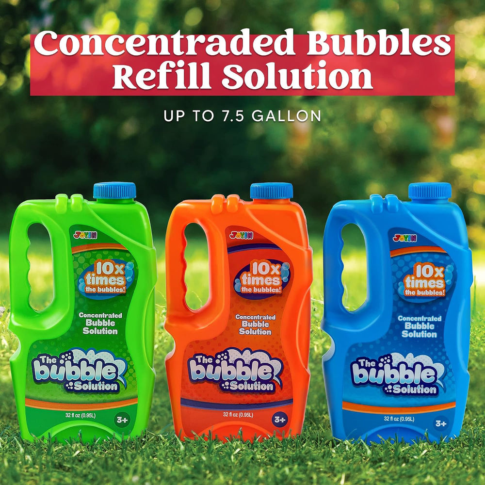 JOYIN 3 Packs 32 oz Bubble Concentrated Solution (up to 7.5 Gallon), Refill S...