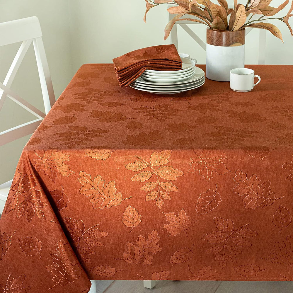 Benson Mills Harvest Legacy Tablecloth (Rust 60" x 84" Rectangular)