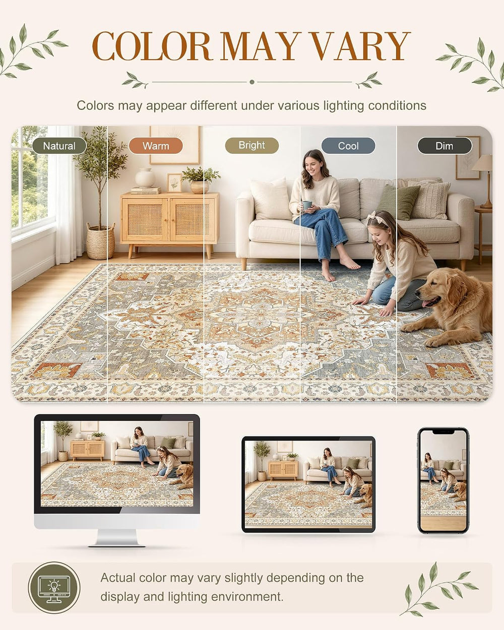 OLANLY 2'6"x14' Washable Runner Rug, Non Slip Carpet for Hallway...