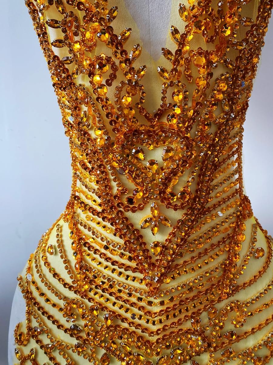Handmade Rhinestones Bodice Applique sew on Beads Trim Patches Trim Accessori...