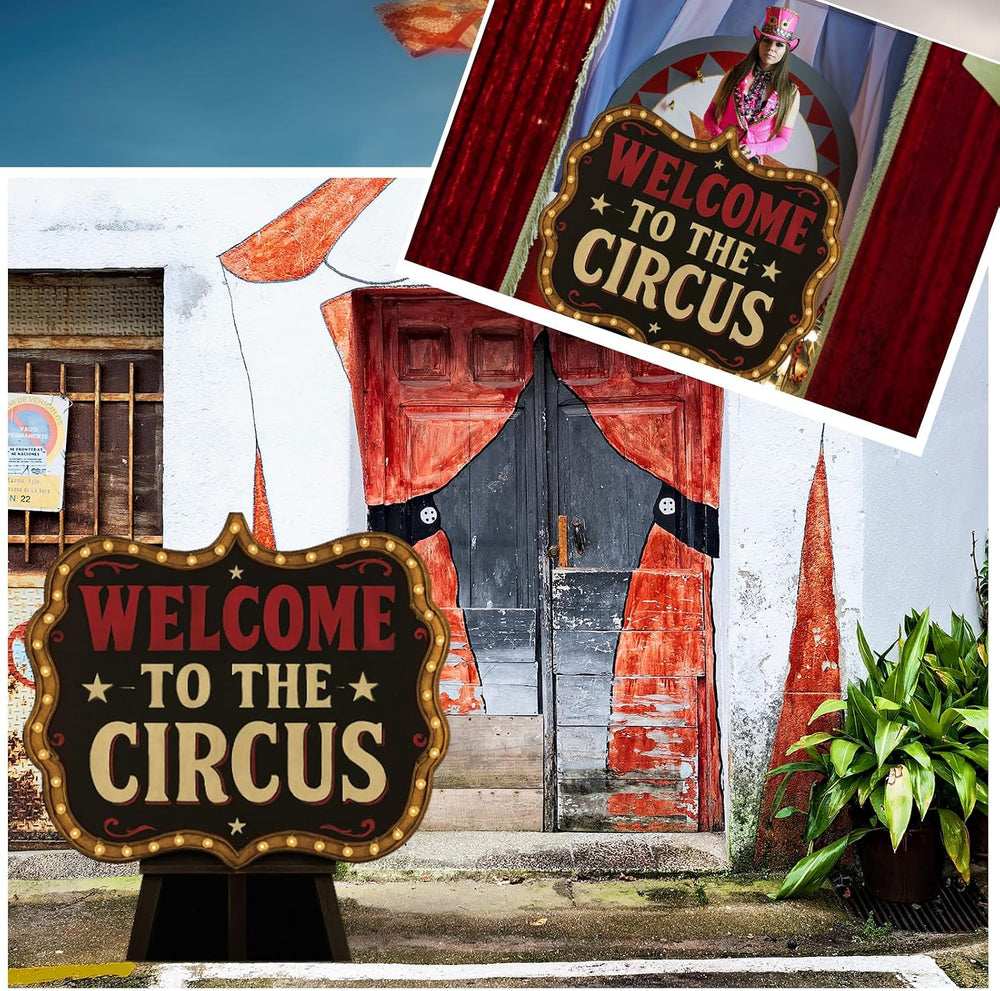 Roowest 4 Feet Welcome to The Circus Stand up Cardboard Cutout