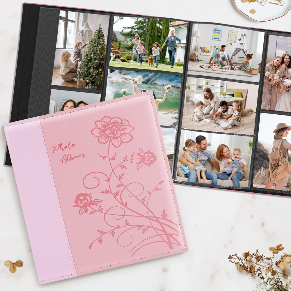 Artmag Photo Album 4x6 1000 Photos, Large Capacity Wedding Family Leather Cov...