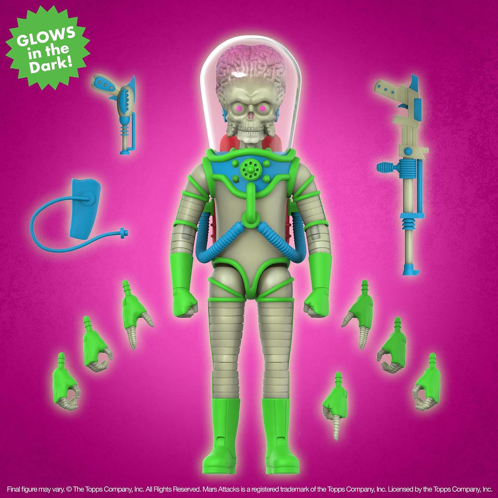 Super7 ULTIMATES! Mars Attacks Martian The Invasion Begins (Glow) - 7"