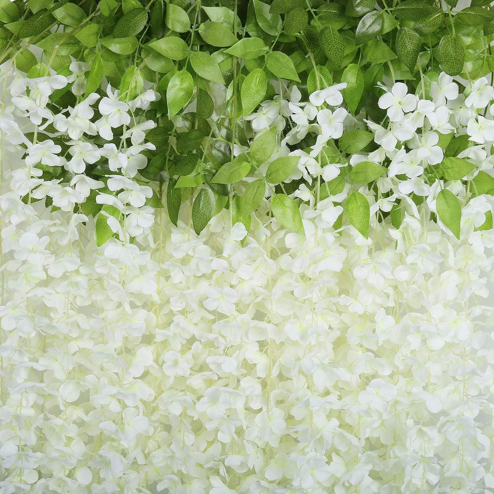 U'Artlines 24 Pack (Total 86.4 Feet) Artificial Fake Wisteria Vine Rattan...