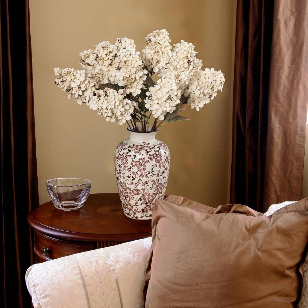 Hydrangea Artificial Flowers,Fall Hydrangeas Artificial Flowers, Fake Fall Dr...