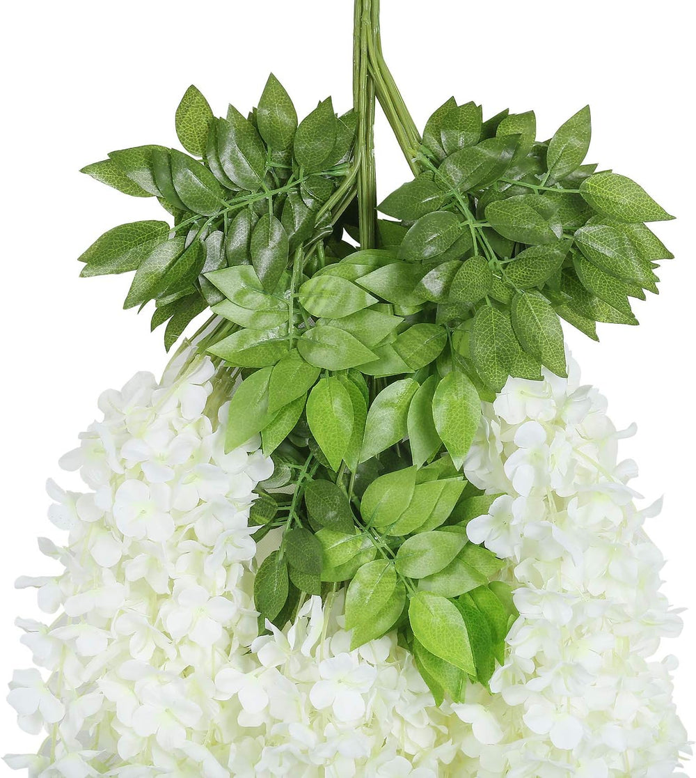 U'Artlines 24 Pack (Total 86.4 Feet) Artificial Fake Wisteria Vine Rattan...