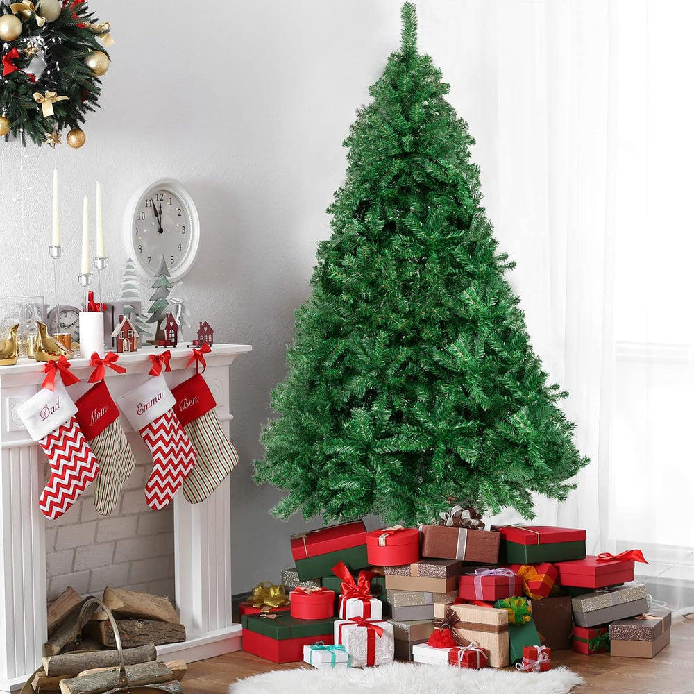 Bonnlo Upgraded Full 7 Feet Unlit Artificial Full 1100 Tips Branches Christma...