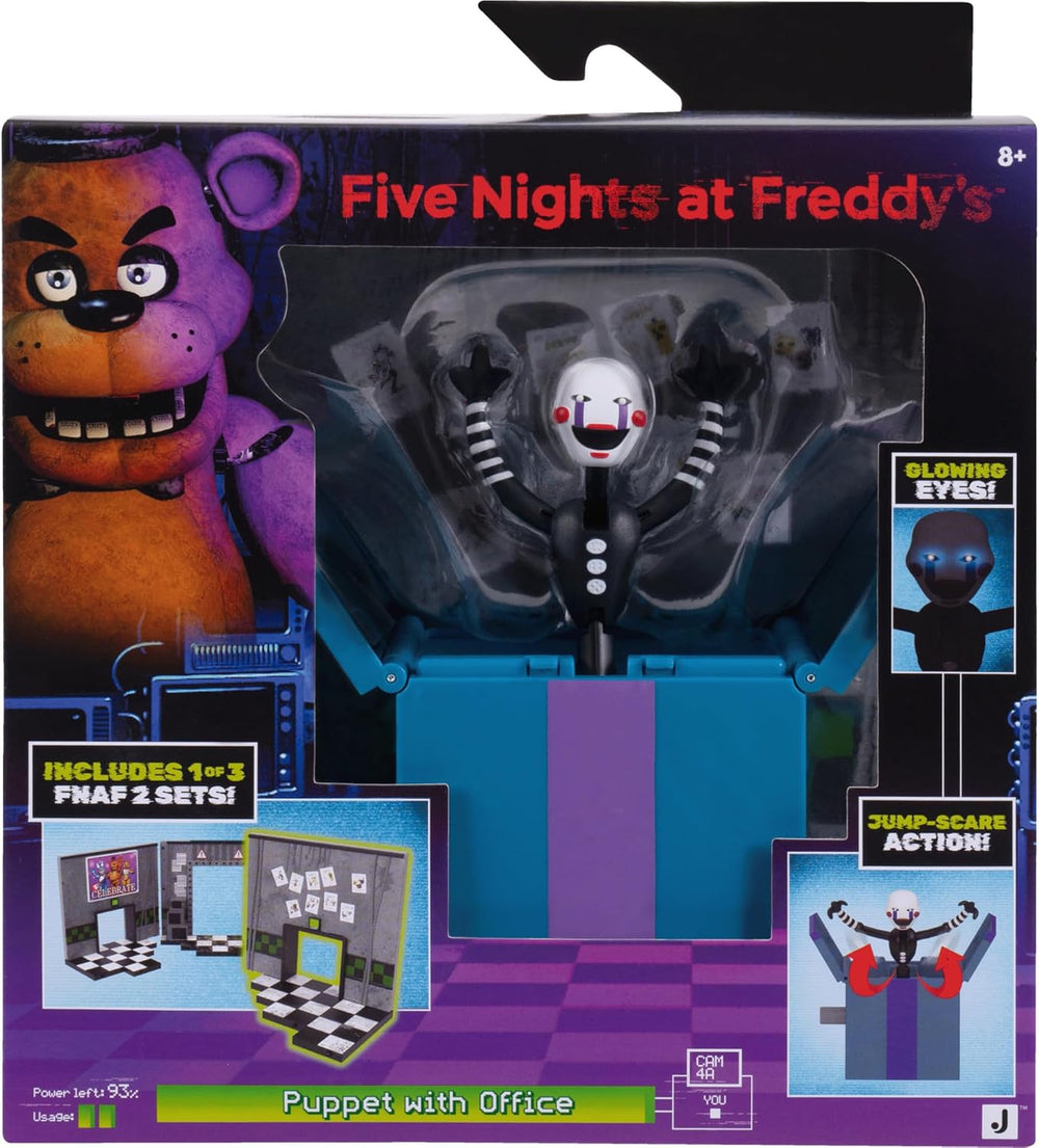 Jazwares Five Nights at Freddy’s Puppet Office Set - 5-Inch Articulated Figur...