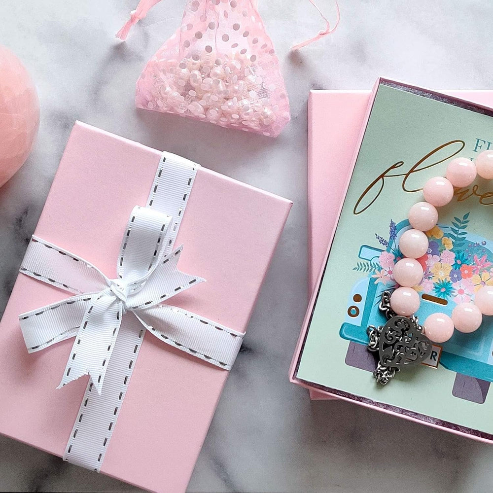 TheDisplayGuys 25 Cardboard Jewelry Gift Boxes with Inserts - Pastel Pink