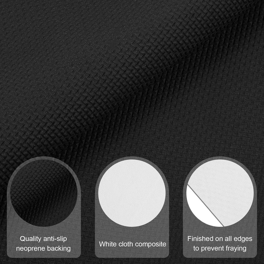 Boao 20 X 2.3 Ft Neoprene Carpet Runner White, Non Slip Rubber Backed