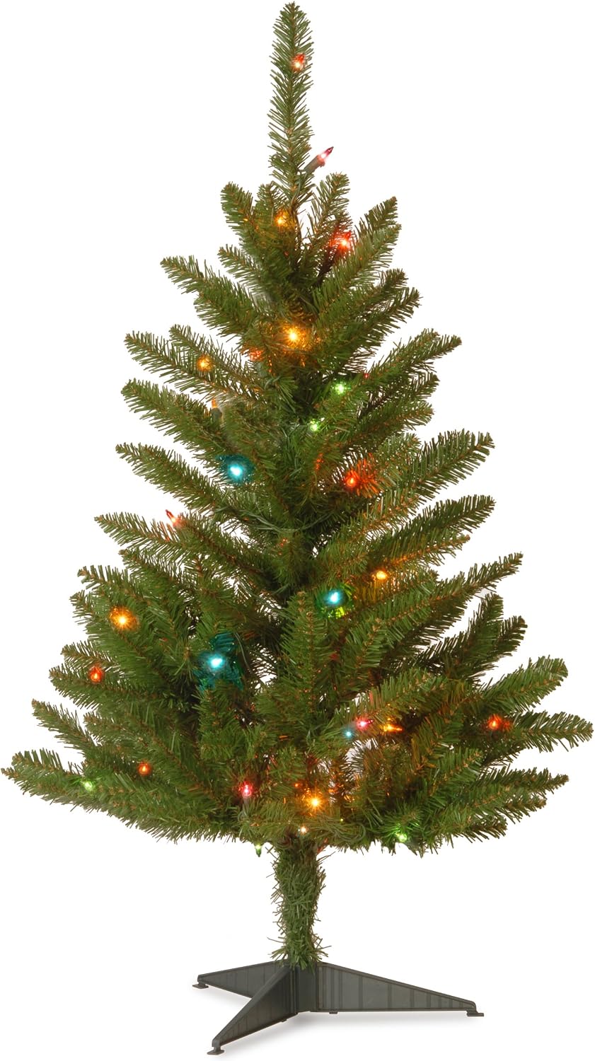 National Tree Company 3ft Pre-Lit Kingswood Fir Mini Christmas Tree